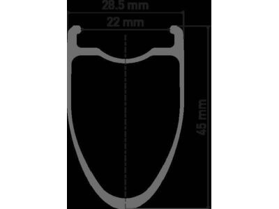 DT SWISS ERC 1400 SPLINE disc brake wheel, carbon clincher 45 x 22 mm, front click to zoom image
