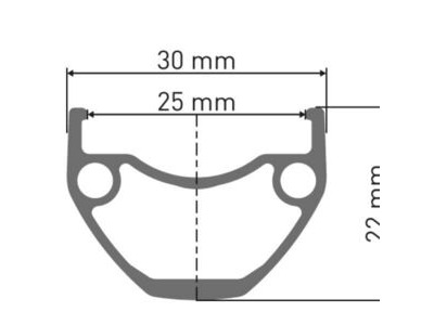 DT SWISS HU 1900 wheel, 25 mm rim, 12 x 148 mm BOOST axle, 700c rear MICRO SPLINE click to zoom image