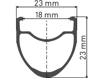 DT SWISS P 1800 SPLINE wheel, clincher 23 x 18 mm, rear click to zoom image