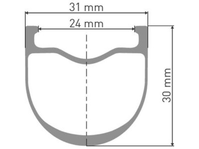 DT SWISS GRC 1400 SPLINE disc brake wheel, carbon clincher 30 x 24 mm, 700c rear click to zoom image