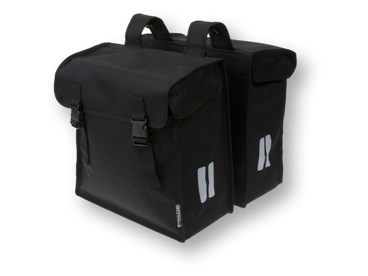 BASIL Mara XXL double bag, 47L, black click to zoom image