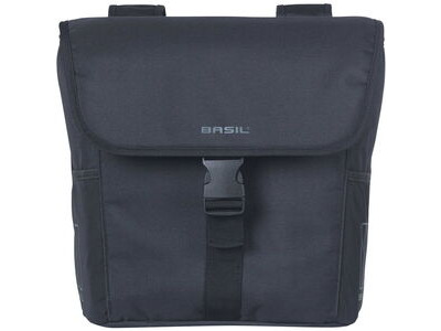 BASIL GO double bag, 32L, solid black click to zoom image